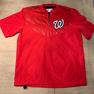 Washington Nationals Majestic Authentic Cool Base 1/4 Zip Pull over